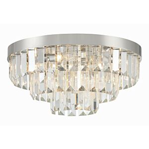 Hayes 8-Light Flush Mount in Polished Nickel