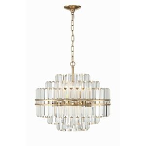 Hayes 12-Light Chandelier in Aged Brass