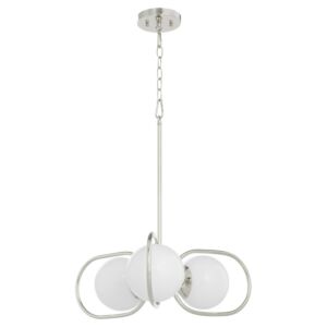 Belmont 3-Light Chandelier in Polished Nickel