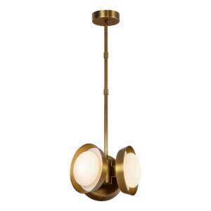 Alonso LED Pendant in Vintage Brass