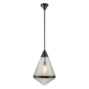 Willard 1-Light Pendant in Urban Bronze with Prismatic Glass