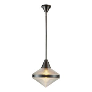 Willard 1-Light Pendant in Urban Bronze with Prismatic Glass