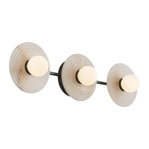 Dahlia LED Bathroom Vanity Light in Urban Bronze with Alabaster