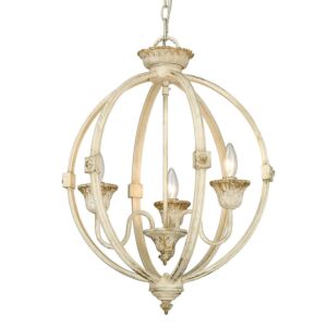 Jules 3-Light Pendant in Antique Ivory