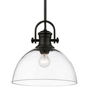 Hines 1-Light Pendant in Matte Black