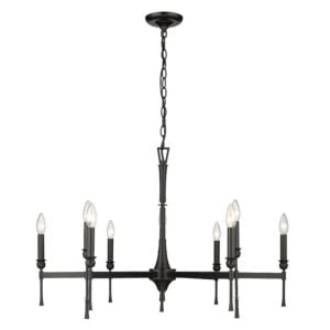 Landon 9-Light Chandelier in Matte Black