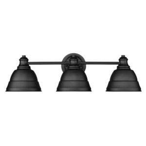 Rebel 3-Light Bathroom Vanity Light in Matte Black