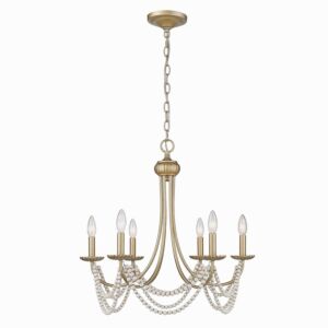 Serafina 6-Light Chandelier in Golden Aura