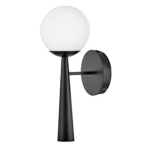 Izzy 1-Light LED Wall Sconce in Black