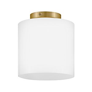Pippa 1-Light LED Flush Mount in Lacquered Brass