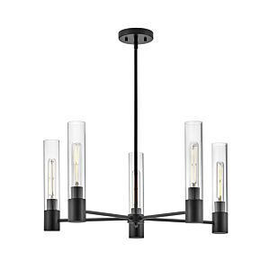 Shea 5-Light LED Chandelier in Black