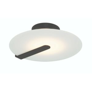 Nuvola 1-Light LED Flush Mount in Black