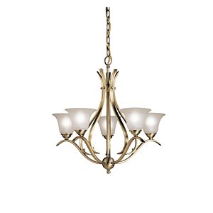 Dover 5-Light Chandelier in Antique Brass