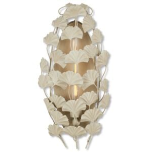 Maidenhair 1-Light Wall Sconce in Antique Pearl