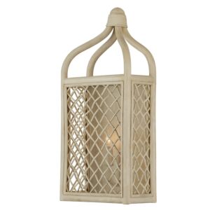 Wanstead 1-Light Wall Sconce in Bleached Natural with Antique Pearl