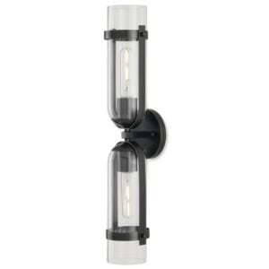 Bonardi 2-Light Wall Sconce in Oil Rubbed Bronze with Clear