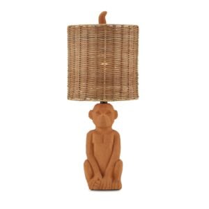 King Louie 1-Light Table Lamp in Terracotta