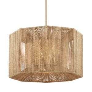 Mereworth 4-Light Chandelier in Beige with Natural