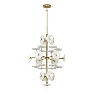 Amani 15-Light Chandelier in Royal Gold