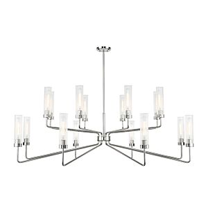 Baker 16-Light Chandelier in Polished Nickel