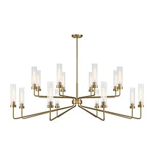 Baker 16-Light Chandelier in Warm Brass