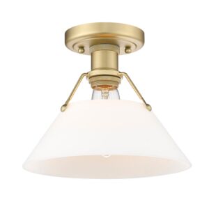 Orwell BCB 1-Light Flush Mount in Brushed Champagne Bronze