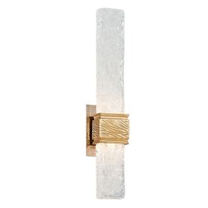 Freeze 2-Light LED Wall Sconce in Gold Leaf