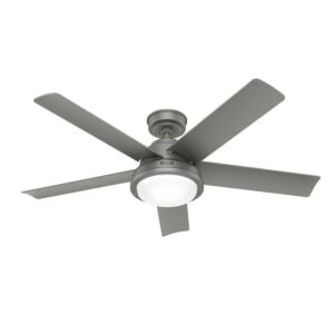 Seawall 2-Light 52" Outdoor Ceiling Fan in Matte Silver