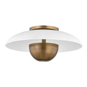 Noah 1-Light LED Flush Mount in Patina Brass