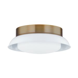 Arnie 2-Light Flush Mount in Patina Brass