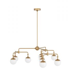 Utica 9-Light Chandelier in Antique Brass