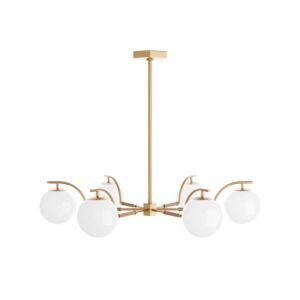 Tricia 6-Light Chandelier in Antique Brass