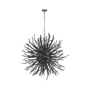 Finch 8-Light Chandelier in Dark Gray Wash