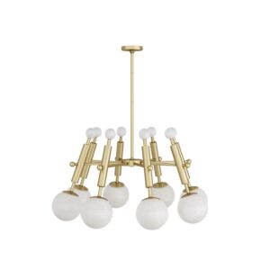 Verona 8-Light Chandelier in Antique Brass