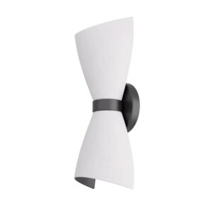 Toni 2-Light Wall Sconce in White Gesso