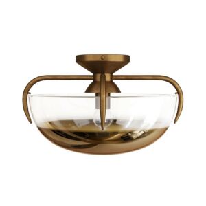 Corona 1-Light Flush Mount in Gold Ombre