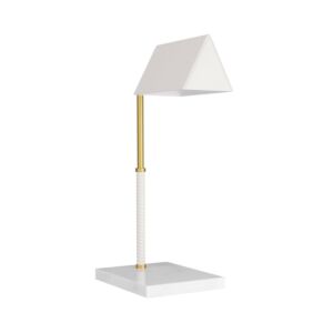 Tyson 1-Light LED Table Lamp in Antique Brass