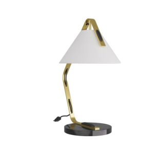 Vernon 1-Light Table Lamp in Antique Brass