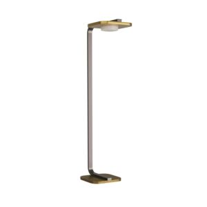 Trebeck 1-Light LED Floor Lamp in Antique Brass