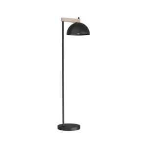 Thea 1-Light Floor Lamp in Blackened Iron