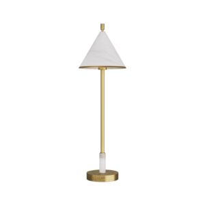 Wylie 1-Light Table Lamp in Antique Brass