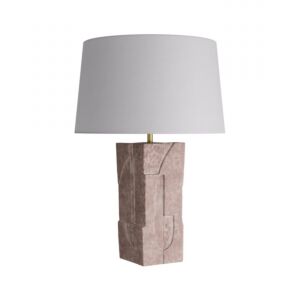 Veda 1-Light Table Lamp in Acorn