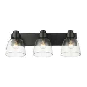 Remy 3-Light Bathroom Vanity Light in Matte Black