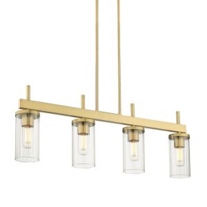 Winslett BCB 4-Light Linear Pendant in Brushed Champagne Bronze