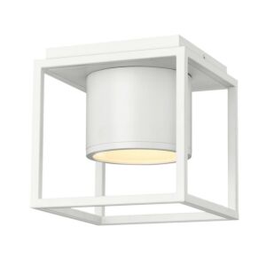 Desmond WHT 1-Light LED Flush Mount in Matte White