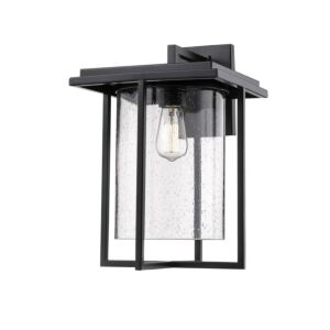 Adair 1-Light Outdoor Wall Sconce in Powder Coated Black