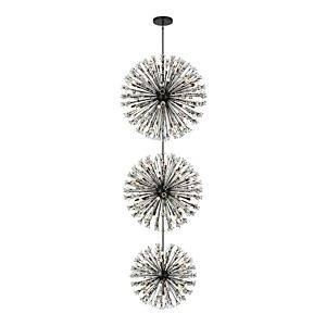 Vera 100-Light Chandelier in Black