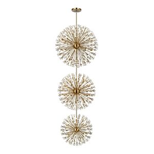 Vera 100-Light Chandelier in Satin Gold