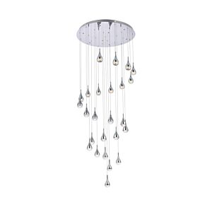 Amherst 25-Light LED Chandelier in chrome