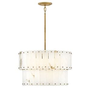 Simone 6-Light LED Chandelier in Burnished Gold